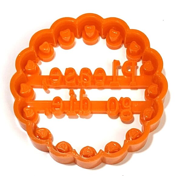 CQ House Wares Sarcastic Sassy 4 pc Plastic Cookie Cutters Molds Orange - Picture 6 of 7